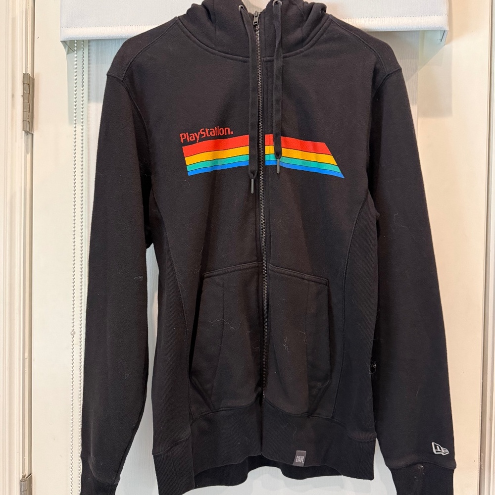 Playstation New Era zip up hoodie- size medium